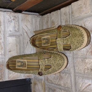 Simple Eco Mary Jane Shoes Eco Cloth & Jute